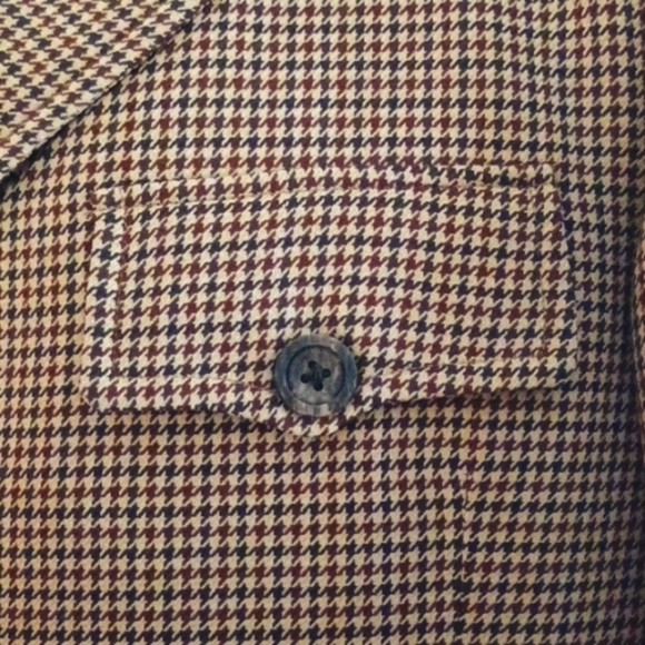 THE EXECUTIVE Vintage Check, Wide Lapel Blazer, 44R - Picture 4 of 9